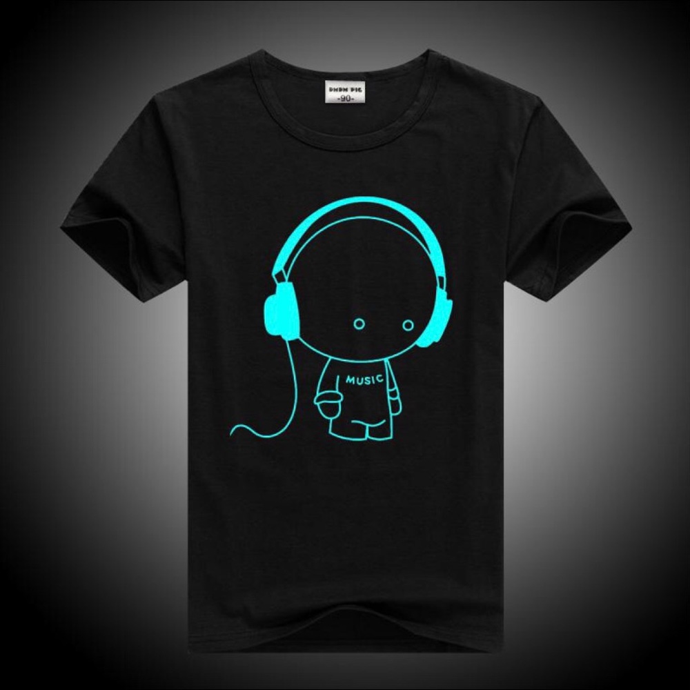 Glow In The Dark Music Guy T-Shirt